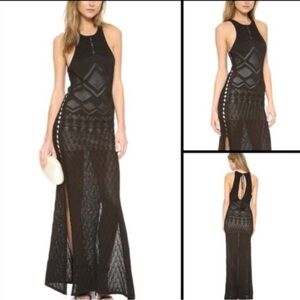 RONNY KOBO Calina black knit maxi dress Size S Retail $795